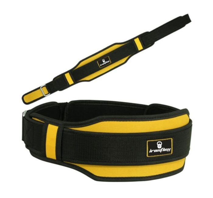 IronShield Weight Lifting Belts Bk-Yl